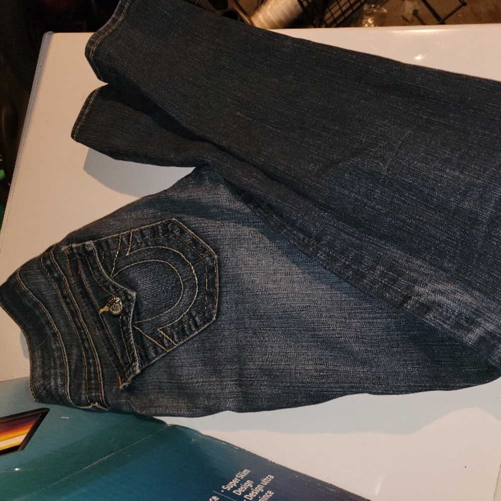 True Religion Size 28 Blue Boot Cut Jeans